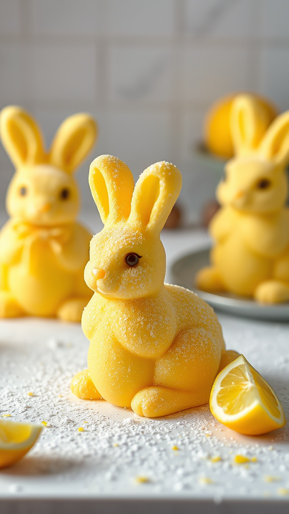 8. Sparkling Lemon Bunny Cakes