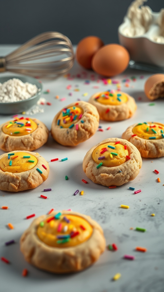 21 Irresistible Easter Cookie to Crunch with Joy - Zynahz 12. Rainbow Confetti Egg Cookies