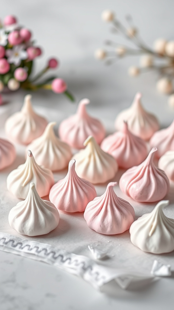 21 Playful Easter Themed Treats to Spread Festive Cheer - Zynahz 14. Pastel Meringue Kisses