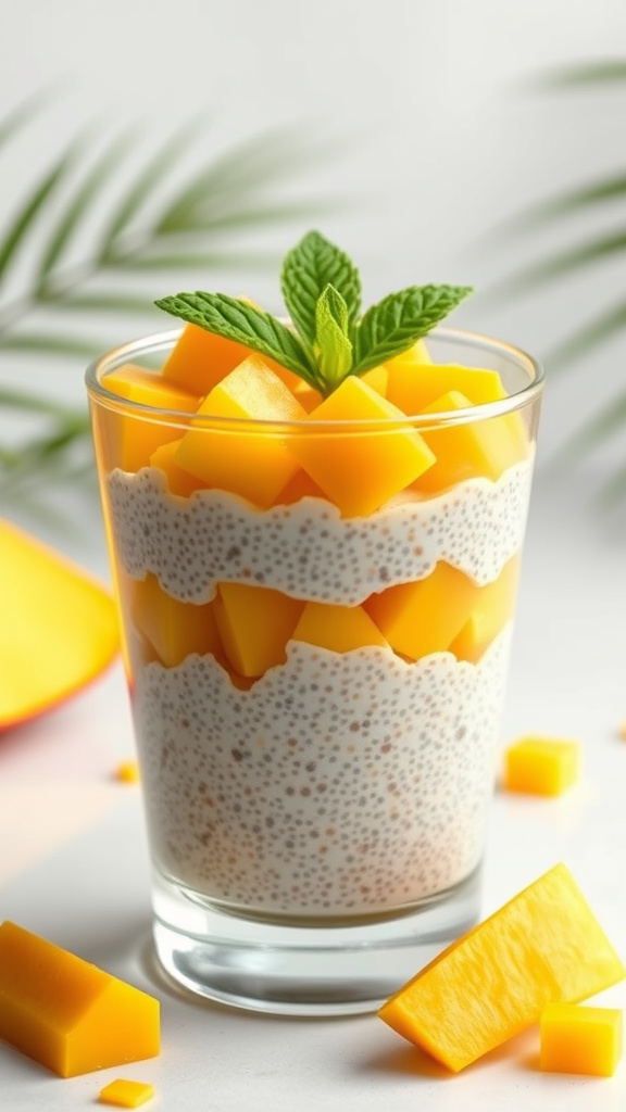 12. Mango Coconut Chia Pudding