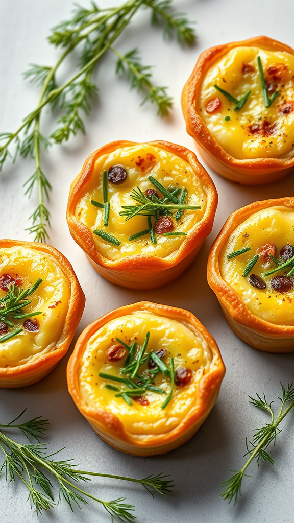 17. Herb Infused Mini Quiches