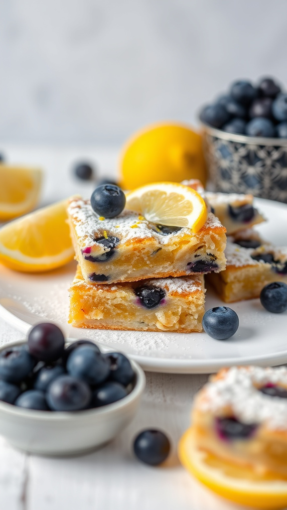 18. Blueberry Lemon Breakfast Bars