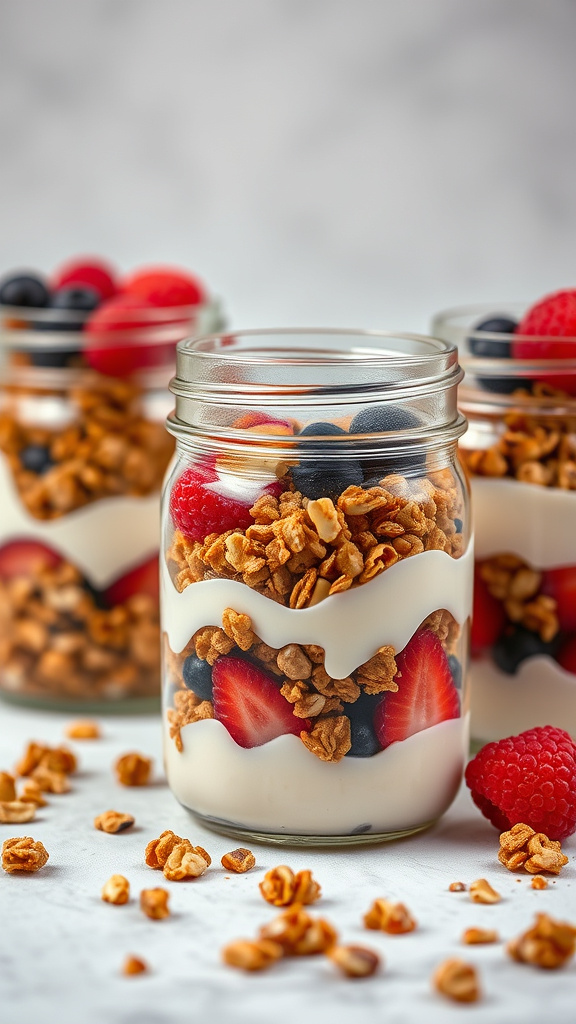 21. Honey Nut Granola Jars