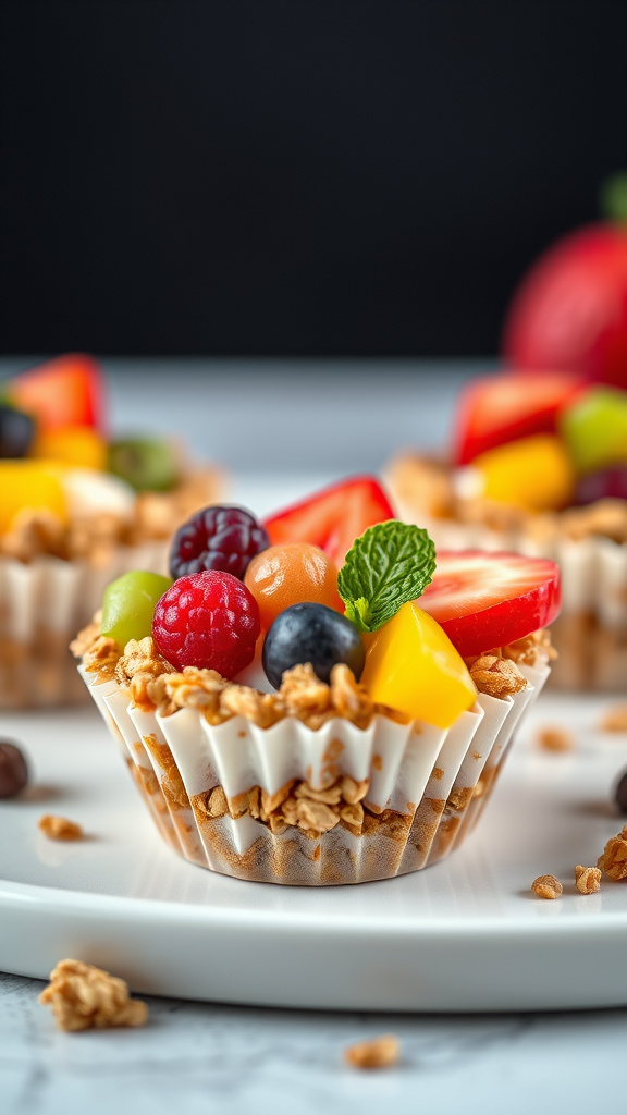 9. Greek Yogurt Fruit Nests