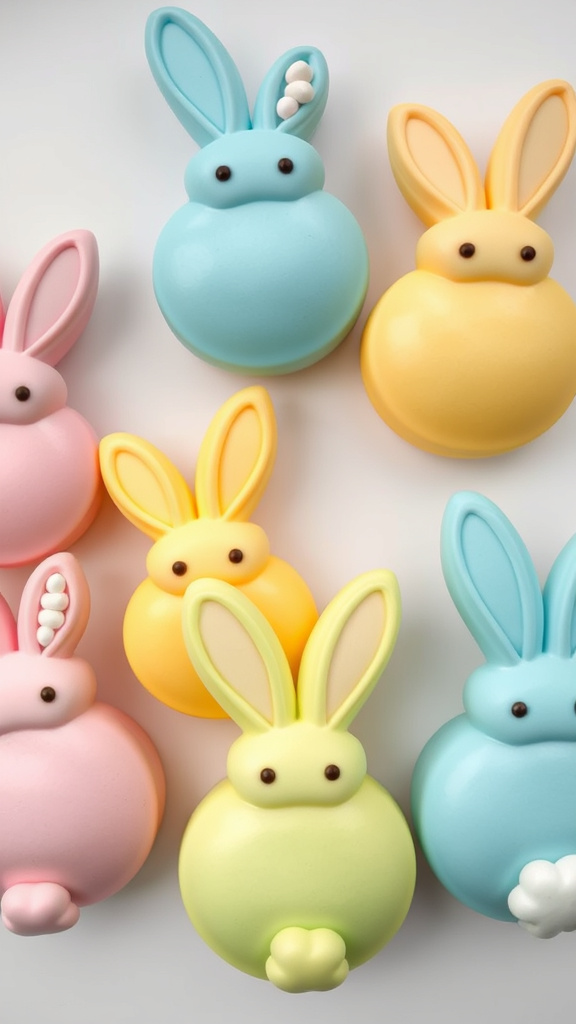 22 Adorable Easter Bunny Cake to Charm Your Party - Zynahz 2. Pastel Ombre Bunny Delights