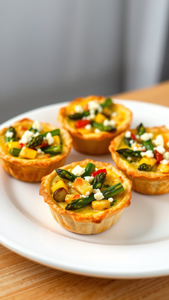 22 Brilliant Easter Food Ideas to Inspire Your Menu - Zynahz 1. Spring Veggie Quiche Tartlets