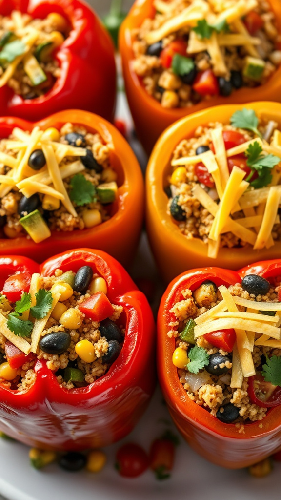 22 Brilliant Easter Food Ideas to Inspire Your Menu - Zynahz 15. Veggie-Packed Stuffed Peppers