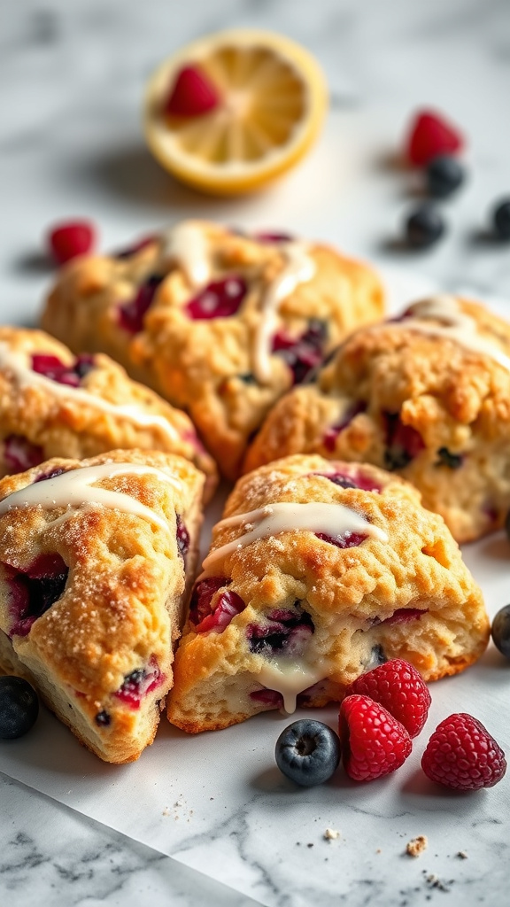 22 Brilliant Easter Food Ideas to Inspire Your Menu - Zynahz 17. Berry-Lemon Scones