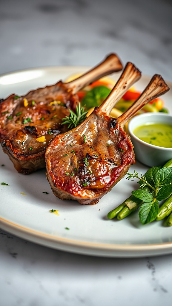 22 Brilliant Easter Food Ideas to Inspire Your Menu - Zynahz 3. Herb-Roasted Lamb Chops