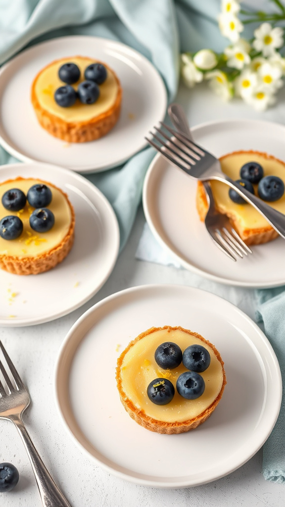 22 Brilliant Easter Food Ideas to Inspire Your Menu - Zynahz 6. Lemon Blueberry Mini Cheesecakes