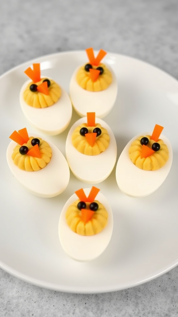 22 Creative Easter Appetizers to Kick Off the Feast - Zynahz 1. Deviled Egg Chicks