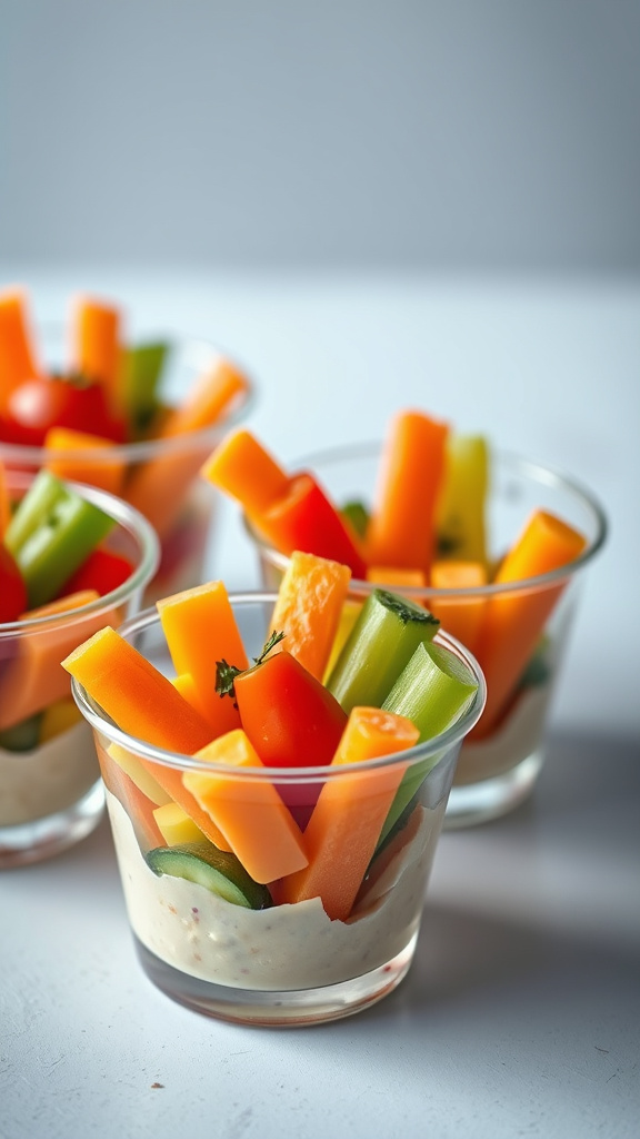 22 Creative Easter Appetizers to Kick Off the Feast - Zynahz 19. Colorful Easter Veggie Shooters
