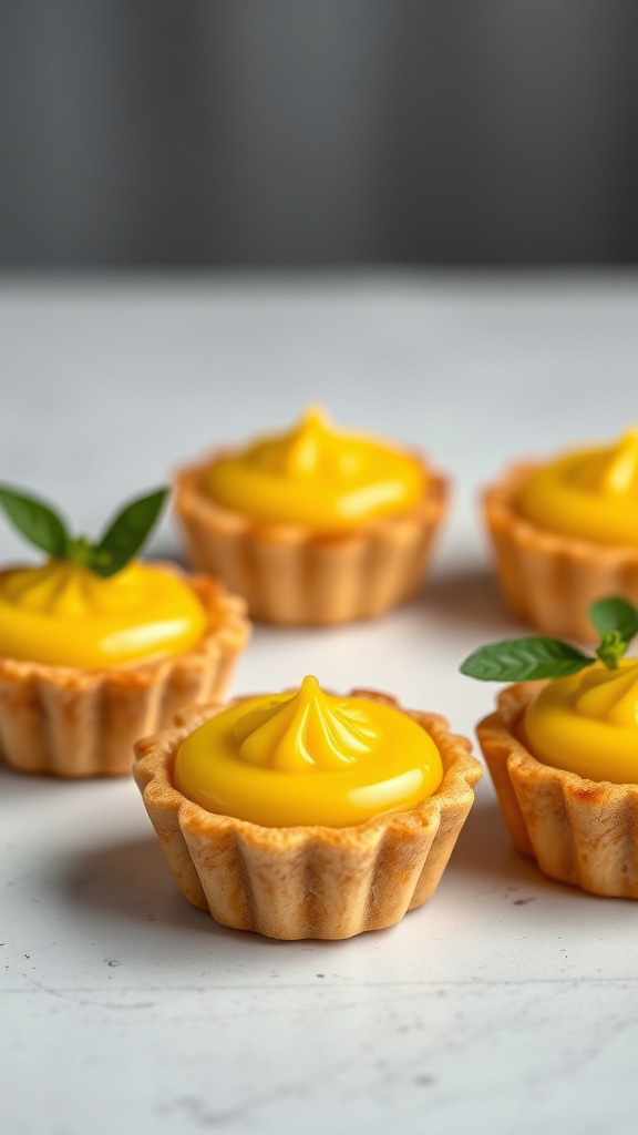 2. Vegan Lemon Curd Tartlets