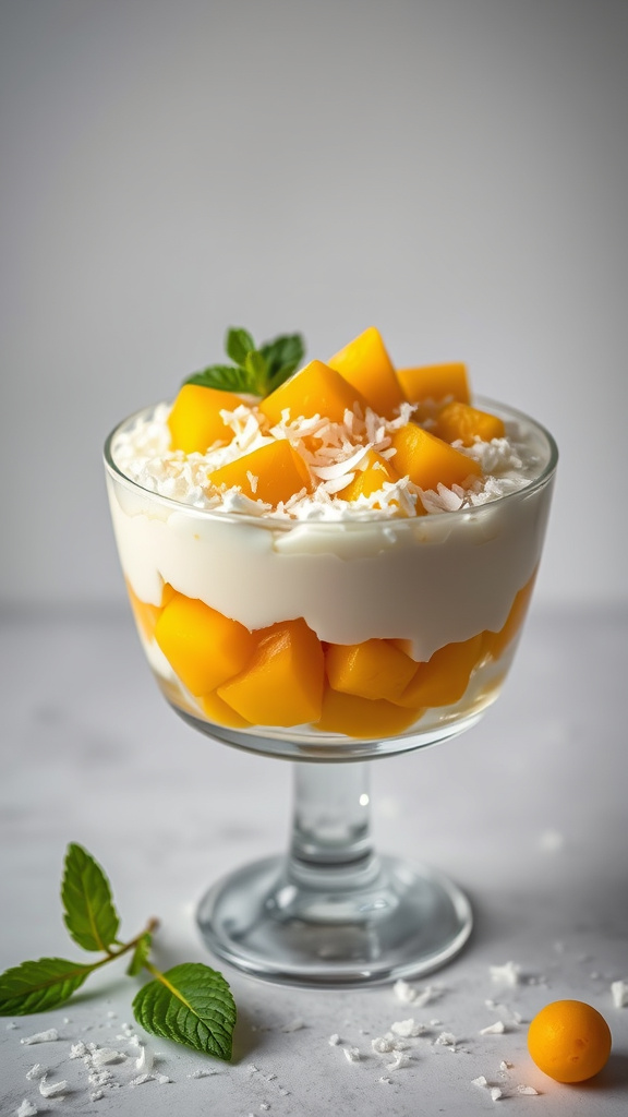 22 Sweet Easter Trifle Desserts to Spoon Up Bliss - Zynahz 4. Mango Coconut Nest Trifle