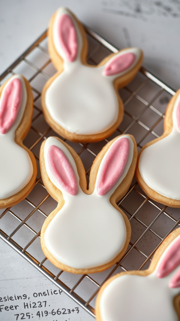 23 Delightful Cute Easter Desserts to Brighten Your Day - Zynahz 11. Bunny Ear Sugar Cookies