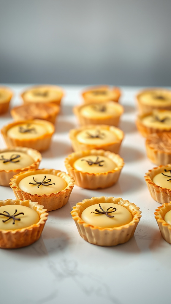 23 Delightful Cute Easter Desserts to Brighten Your Day - Zynahz 13. Vanilla Bean Egg Tarts