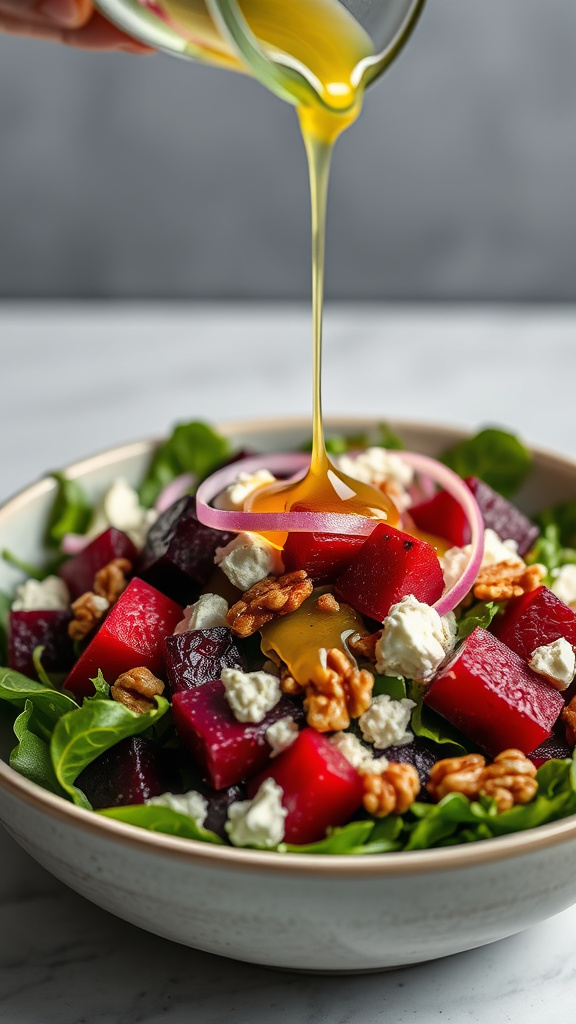 24 Hearty Easter Dinner to Gather Your Family - Zynahz 10. Roasted Beet and Goat Cheese Salad