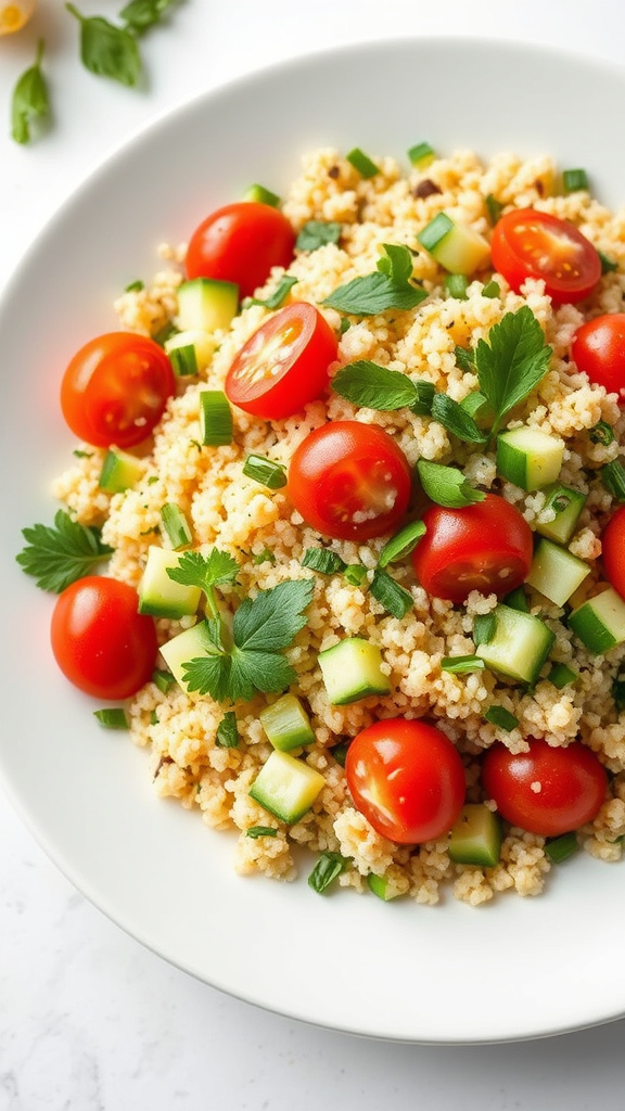 24 Hearty Easter Dinner to Gather Your Family - Zynahz 12. Lemon Herb Quinoa Salad