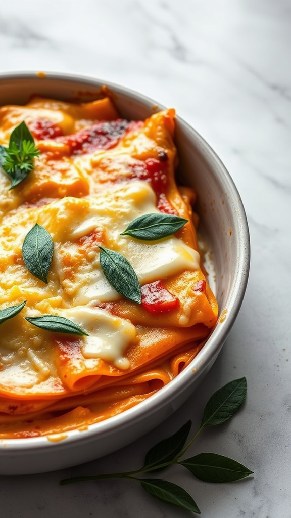 24 Hearty Easter Dinner to Gather Your Family - Zynahz 5. Butternut Squash and Sage Lasagna