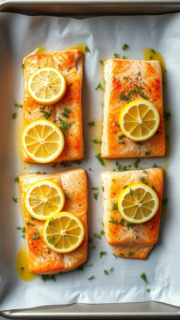 24 Hearty Easter Dinner to Gather Your Family - Zynahz 9. Zesty Lemon Dill Salmon