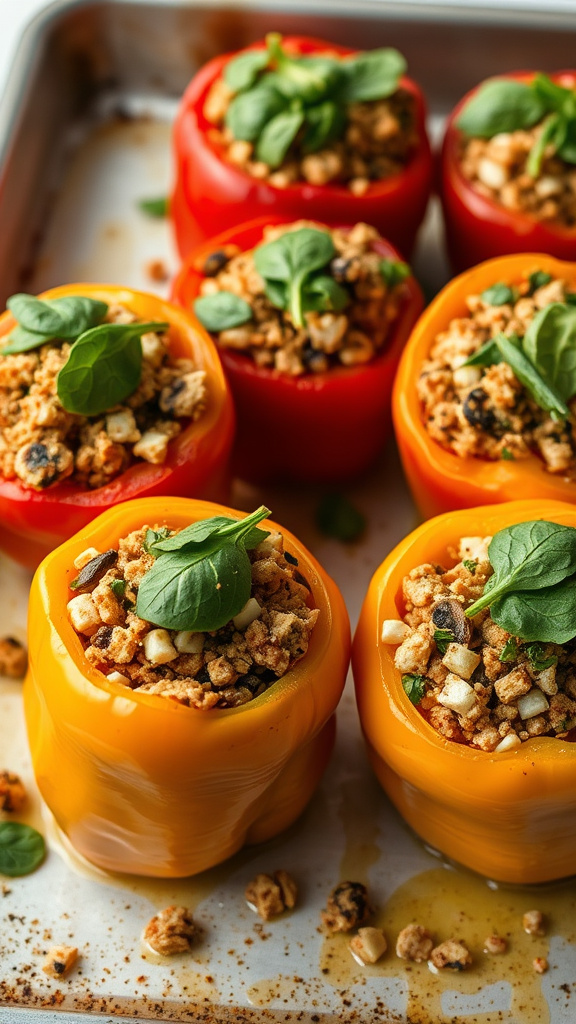 11. Tofu Scramble Stuffed Peppers