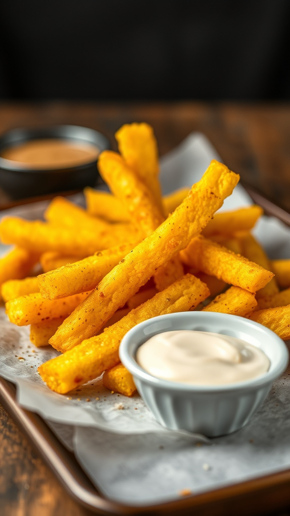 22. Crispy Baked Polenta Fries