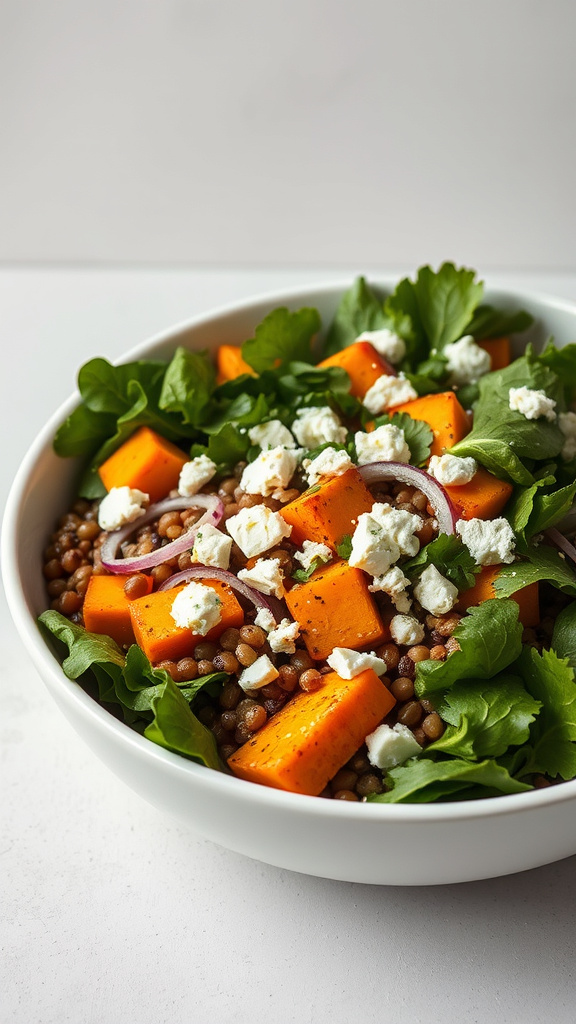 4. Butternut Squash Lentil Salad