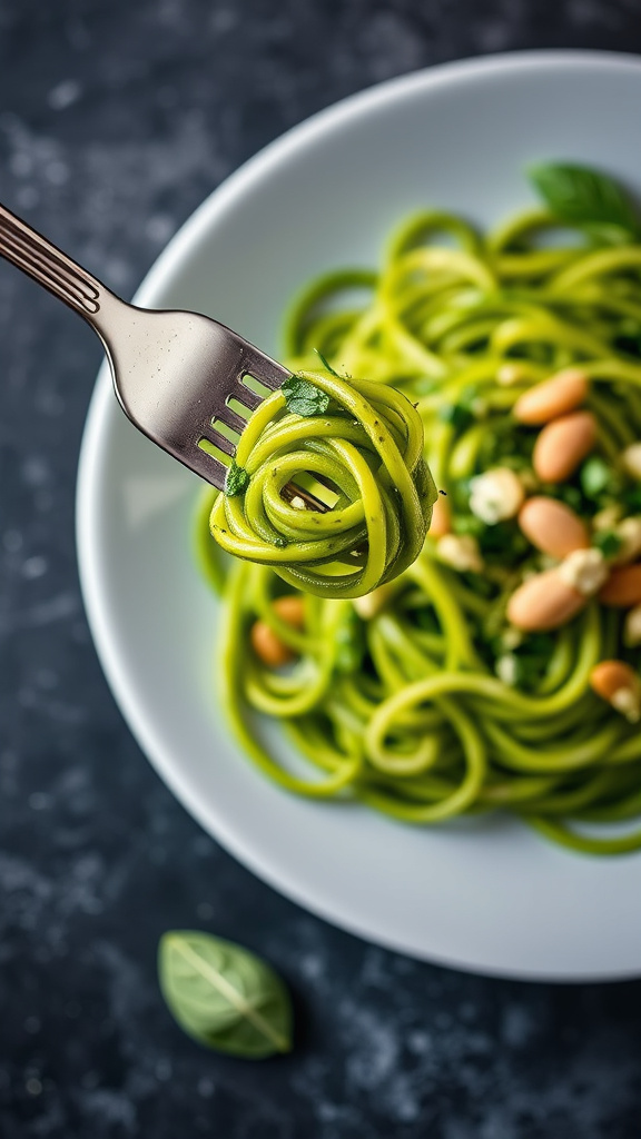 9. Basil Pesto Zoodles