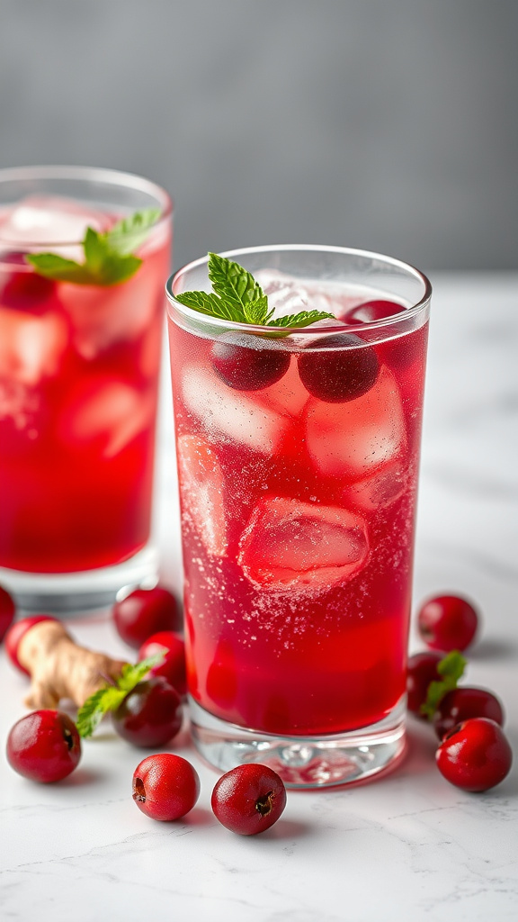 24 Refreshing Easter Cocktails to Sip Without Alcohol - Zynahz 12. Cranberry Ginger Sparkler