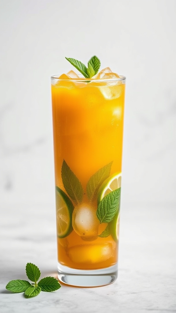 24 Refreshing Easter Cocktails to Sip Without Alcohol - Zynahz 16. Minty Mango Mule