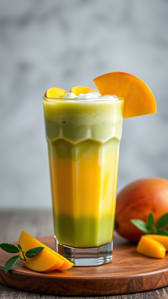 24 Refreshing Easter Cocktails to Sip Without Alcohol - Zynahz 19. Iced Mango Matcha Latte