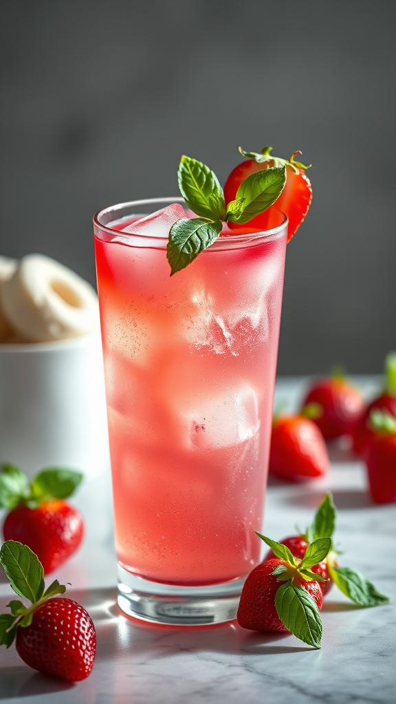 24 Refreshing Easter Cocktails to Sip Without Alcohol - Zynahz 2. Springtime Strawberry Basil Fizz