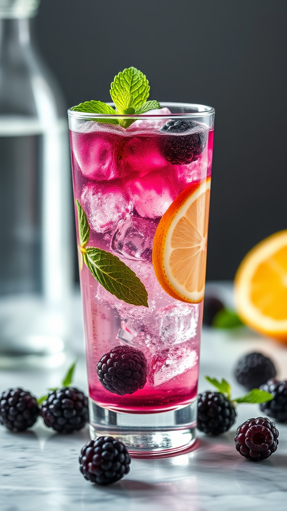 24 Refreshing Easter Cocktails to Sip Without Alcohol - Zynahz 20. Blackberry Lemon Spritz