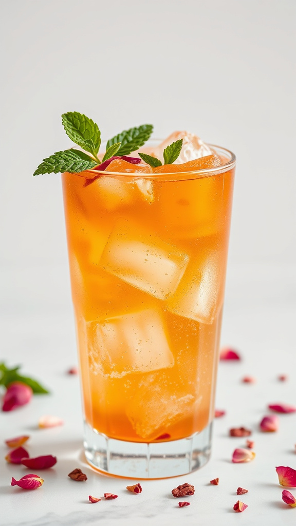 24 Refreshing Easter Cocktails to Sip Without Alcohol - Zynahz 24. Apricot Rose Cooler