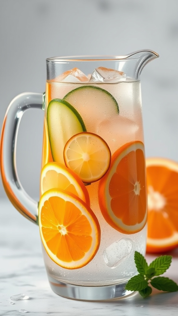 24 Refreshing Easter Cocktails to Sip Without Alcohol - Zynahz 6. Citrus Cucumber Splash