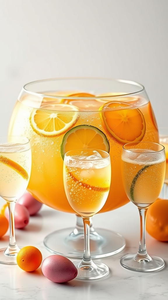 24 Refreshing Easter Cocktails to Sip Without Alcohol - Zynahz 9. Mock Champagne Easter Punch
