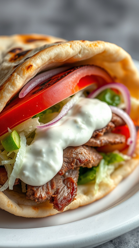 12. Greek Style Lamb Gyros