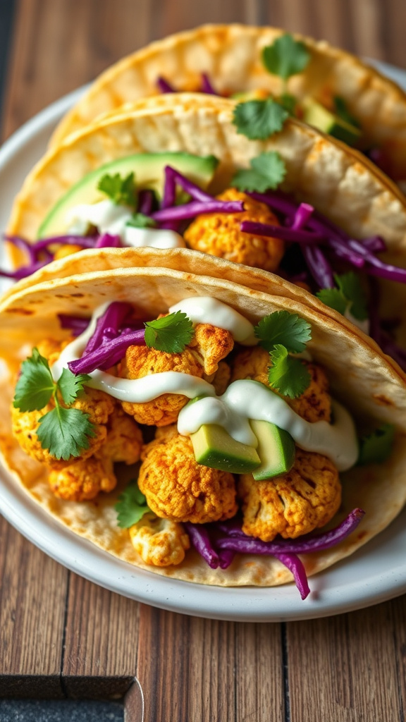 3. Vegan Cauliflower Tacos