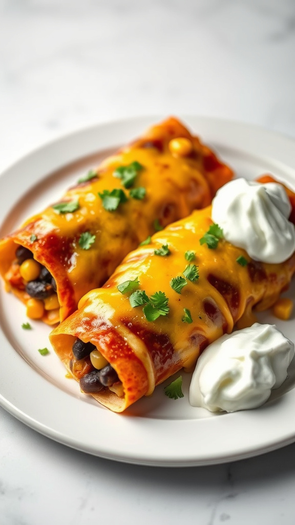 5. Sweet Potato Black Bean Enchiladas