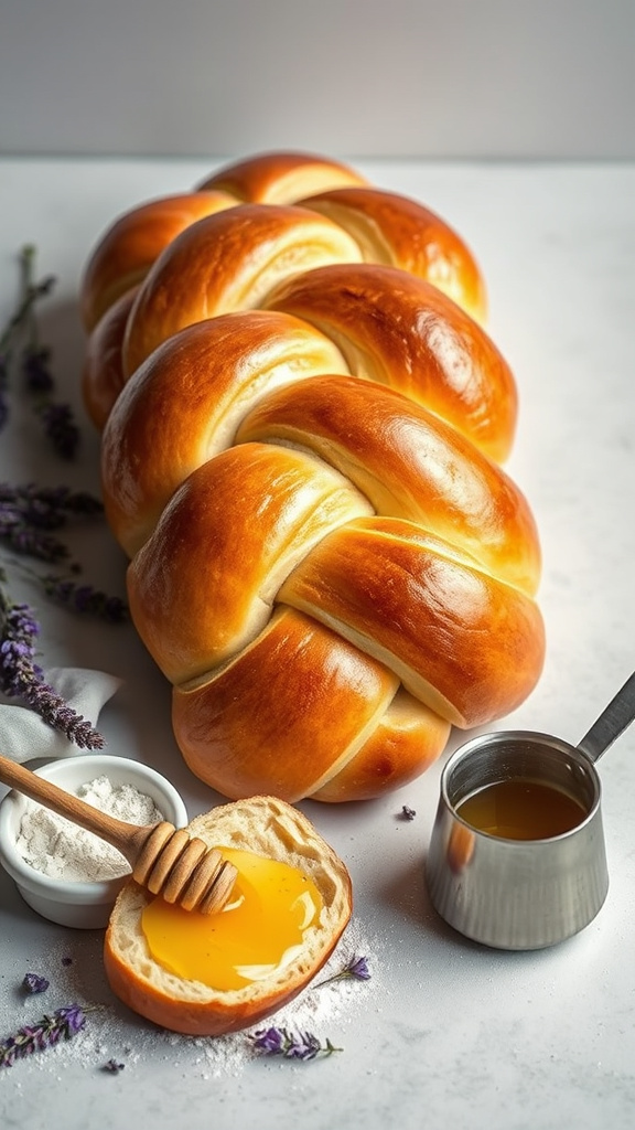 25 Golden Easter Bread to Warm Your Holiday Table - Zynahz 10. Honey-Lavender Easter Bread
