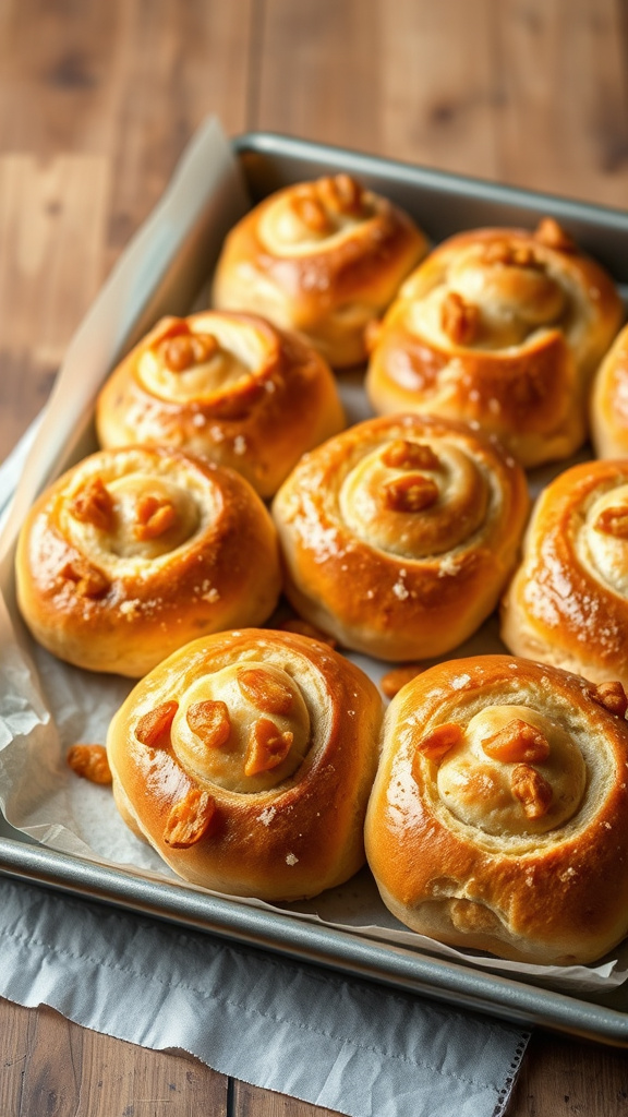 25 Golden Easter Bread to Warm Your Holiday Table - Zynahz 12. Apricot-Studded Easter Buns