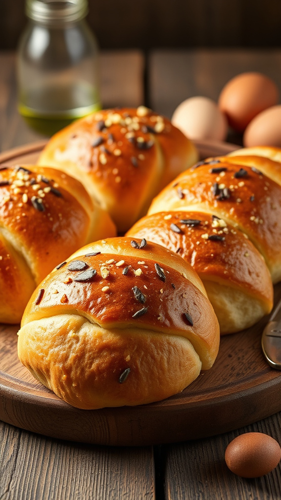 25 Golden Easter Bread to Warm Your Holiday Table - Zynahz 21. Rustic Olive Oil Easter Rolls