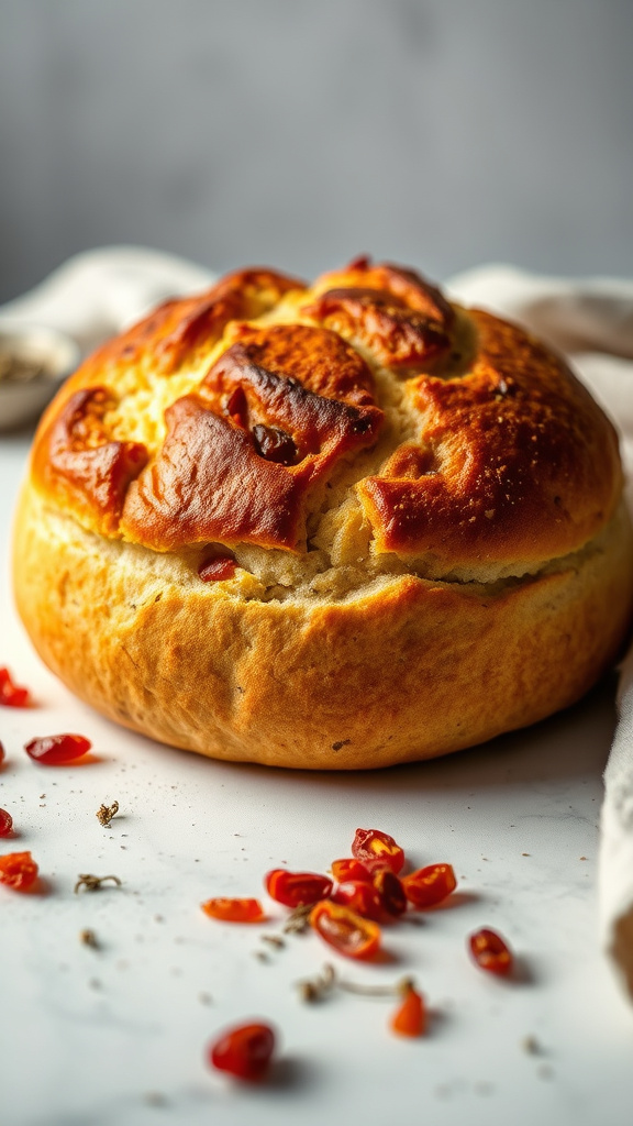 25 Golden Easter Bread to Warm Your Holiday Table - Zynahz 24. Sun-Dried Tomato Easter Bread