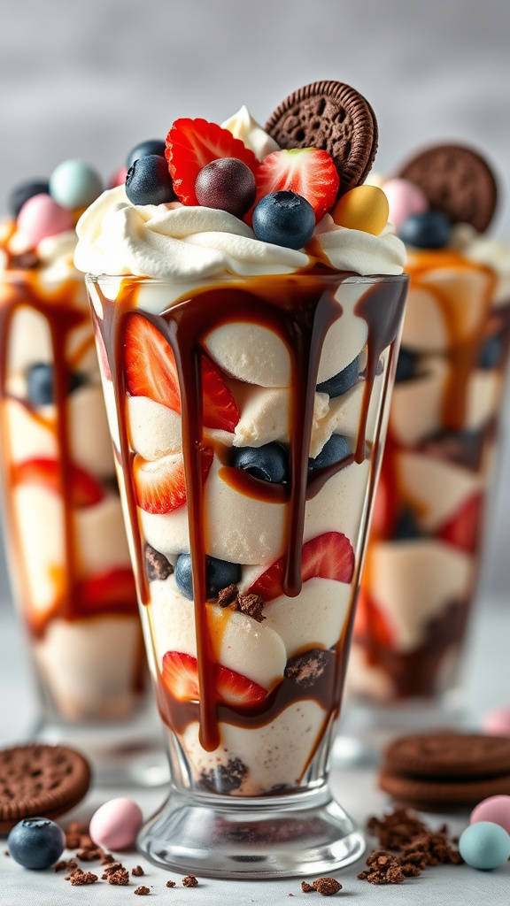 25 Stunning Easter Cookies Decorated to Impress Your Guests - Zynahz 15. Layered Easter Sundaes
