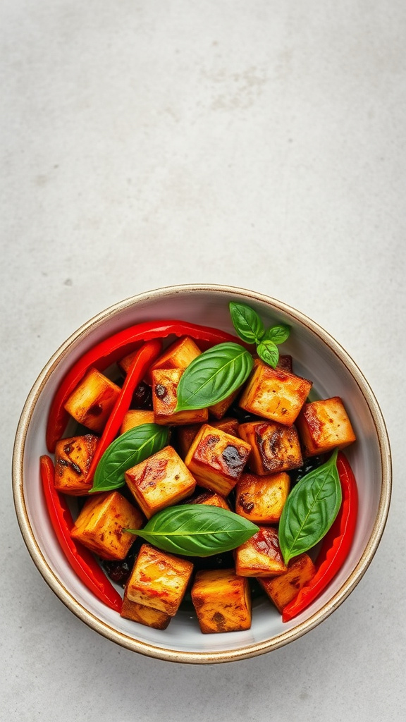 4. Thai Basil Tofu Stir-Fry