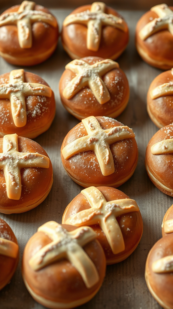 26 Fun Easter Classroom Treats to Delight the Kids - Zynahz 15. Hot Cross Bun Doughnuts