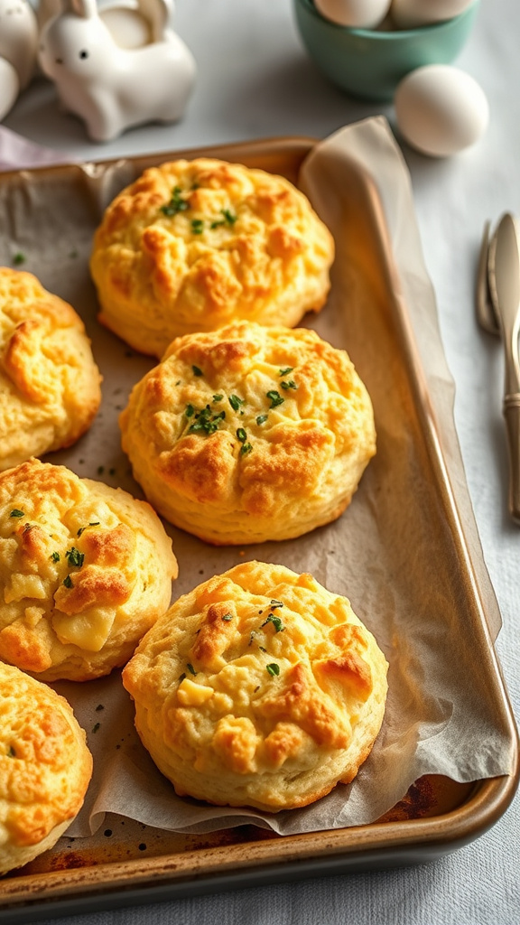 27 Delicious Easter Side Dishes to Complement Your Spread - Zynahz 11. Cheddar Herb Biscuits