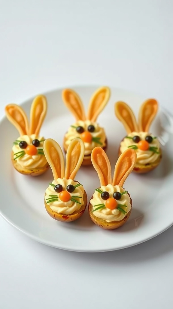 27 Delicious Easter Side Dishes to Complement Your Spread - Zynahz 13. Easter Bunny Deviled Potatoes