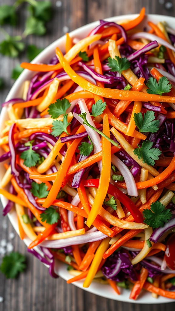 27 Delicious Easter Side Dishes to Complement Your Spread - Zynahz 14. Rainbow Veggie Slaw