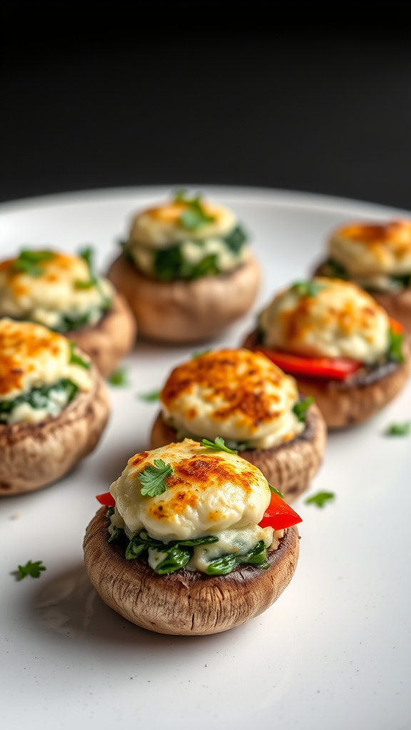 17. Veggie Ricotta Stuffed Mushrooms